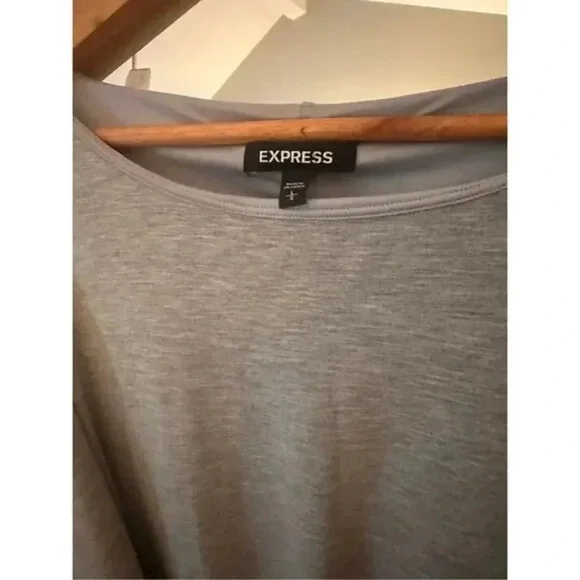 Express Super Soft Gray T-Shirt Dress Large - Picture 3 of 5